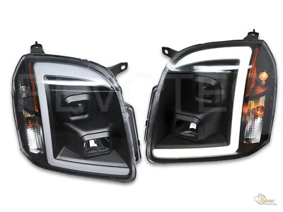 07-14 GMC Yukon XL 1500 2500 Negro LED Tablón Estilo Proyector Faros Derecha + Derecha Foto 1 de 3