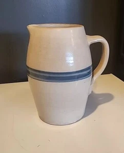 Vintage Beige Stone Ware Pitcher - Picture 1 of 11