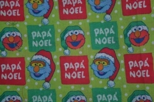 Elmo Sesame Street Christmas Papa Noel CEA Fabric Quilt Crafts BY YARD 2006 - Picture 1 of 6