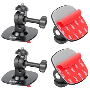 [Pack de 2] Kit Support Adhésif Flexible A2 Casque Moto pour Insta360 X4 X3 X2 O - Photo 1 sur 7
