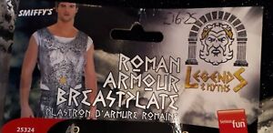 Roman Soldier Mens One Size Chest Armour Costume Gladiator Male NEW