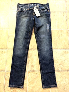 New Guess Denim Jeans sz 27 SH short Skinny Leg low Rise Ultra Slim Fit 2575 - Picture 1 of 6