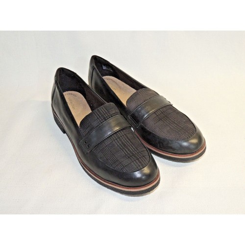 Mocassino classico Clarks Collection Ultimate Comfort in pelle nera Griffin Sail 9 5