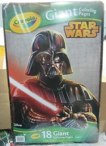 NEW Sealed Giant Crayola Coloring Pages Star Wars Darth Vader 12 3/4"x19 1/2" - Picture 1 of 2