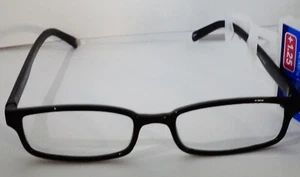 FOSTER GRANT Reading Eye Glasses CARTER BLK Lightweight Plastic Frames +1.25 - Picture 1 of 5