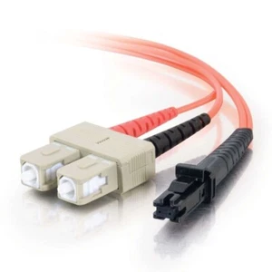 1M DUP MTRJ-SC 62.5/125 OM1 Duplex Multimode PVC Fiber Optic Cable OPTICAL CABLE - Picture 1 of 5