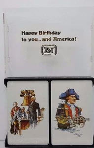 America Bicentennial Playing card 2 deck set Happy Birthday Sealed Case 1976 - Picture 1 of 5