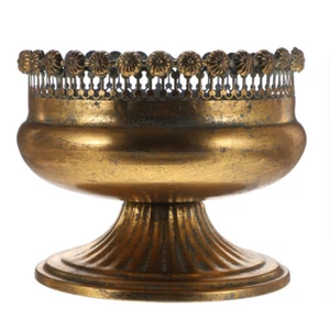 Übertopf Vintage Blumentopf Gold Retro Selbst Goldener Trophäenpflanzer - Bild 1 von 12