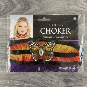 Butterfly Choker Cosplay Dress Up Costume Halloween Accessory 16.25" - Picture 1 of 6