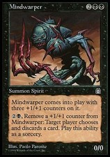 1x Mindwarper Stronghold MtG Magic Black Rare 1 x1 Card Cards