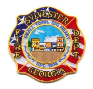 Sylvester Feuerwehr Patch Georgia GA v2 - Bild 1 von 1
