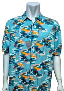 Camisa de vacaciones MARKS & SPENCER para hombre azul diseño tropical talla 2XL precio de venta sugerido por el fabricante 22,99 GBP - Imagen 1 de 6