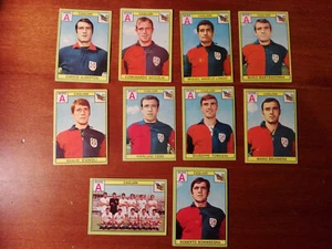 CALCIATORI 1968/69 PANINI - 10 figurine diverse CAGLIARI nuove e da recupero - Bild 1 von 2
