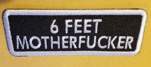 6 feet Motherfycker Motorcycle sew iron Worldwide shipping Embroidered Patch * - Picture 1 of 2