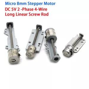 DC5V 2 Phase 4 Wire Miniature 8mm Stepper Motor Mini Stepping Motor Linear Screw - Picture 1 of 5