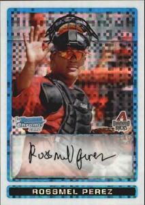 2009 Bowman Chrome Prospects X-Fractors Baseball Card #BCP176 Rossmel Perez/250