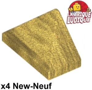 Lego 4X Slope Brick Inclined 45 2X1 Triple Or Doré/Pearl Gold 15571 New - Picture 1 of 1