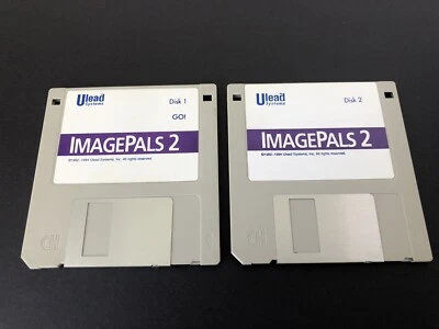 Ulead - Imagepals 2 - 1994 - Vintage 3.5 Floppy Diskette Software - Image 1 of 4