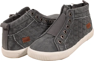Blowfish Frazz Womens Mid Top Sneaker Desert Iron Hipster Smoked Twill US Size 9 - Picture 1 of 5