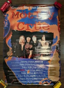 Motley Crue / Japan Tour 1999 Concert Original Promo Poster B2 20x28in 515x728mm - Picture 1 of 1
