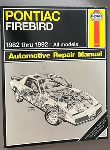 Haynes 867 Pontiac Firebird Automotive Repair Manual 1982 - 1992 - Picture 1 of 6