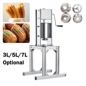 3L/5L/7L Manual Churro Making Machine Vertical Churrera Churros Maker + 4*Nozzle - Picture 1 of 14