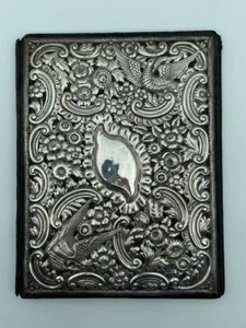Silver & Leather Document Folder - Birmingham 1902 - S M Smith & Co - Picture 1 of 9
