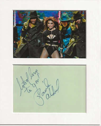 Paula Abdul music signed genuine authentic autograph signature and photo AFTAL Cover