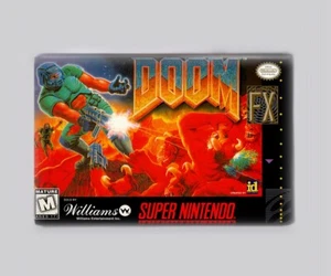 DOOM / SNES - 2"x3" FRIDGE MAGNET (retro super nintendo - Picture 1 of 3