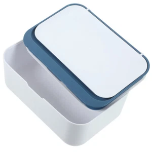 Tissue Box Office Travel Plastic Wipes Dispenser Flushable Container - Picture 1 of 12