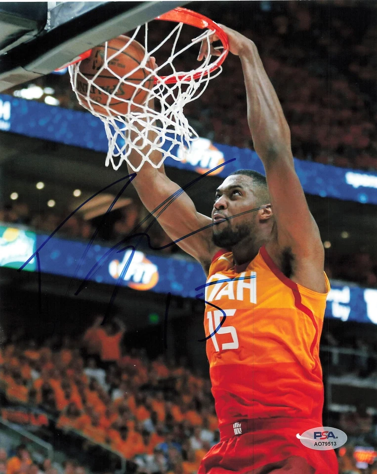 Foto firmada por Derrick Favors 8x10 PSA/DNA Utah Jazz autografiada Foto 1 de 1