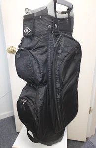 Men's Golf Cart Bag 14 Way Divider Naples Bay CMAX Lightweight Black Silver - Picture 1 of 10