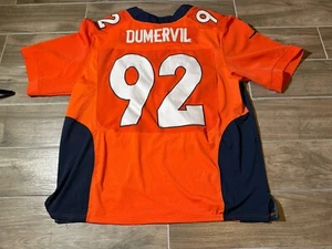 Elvis Dumervil Denver Broncos Football Jersey NFL Nike 44 Sewn Authentic - Picture 1 of 7