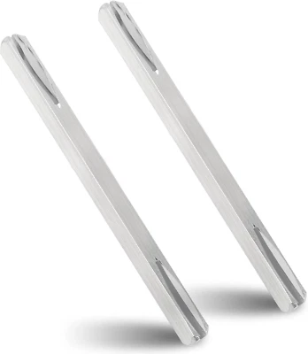 2 Pezzi Maniglia per Porta, Perno Quadrato 8 Mm X 120 Mm, in Acciaio Zincato, Pe - Immagine 1 di 4