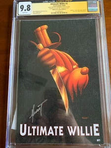Ultimate Willie #1 Willieween Leather Edition A - Marat Auto - AP 7/10 CGC 9.8 - Picture 1 of 4