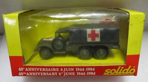 1/43 SOLIDO MILTIARY DODGE 6X6 U.S.M.D AMBULANCE 40th ANNIVERSARY WW2 1944-84 - Picture 1 of 5