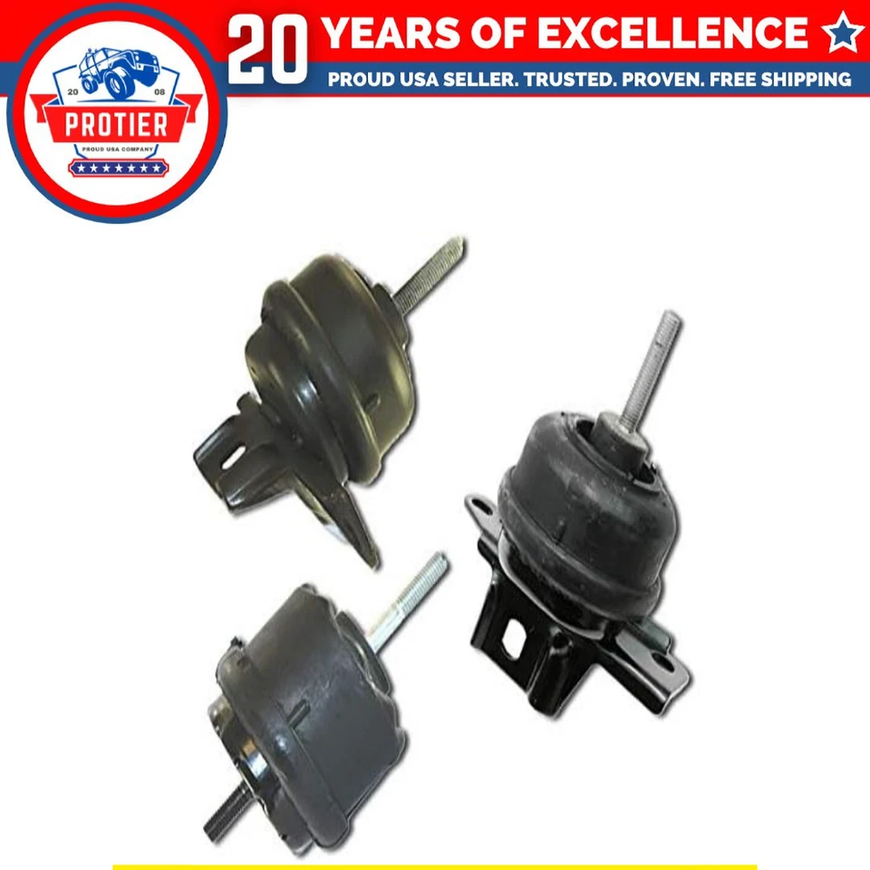 Fits 2000-2005 Buick LeSabre/Pontiac Bonneville 3.8L Motor & Trans Mount 3pc - Image 1 of 2