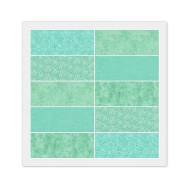 Último 1 - VERDE COMO NUEVO, 10 CUARTOS GRUESOS, Tela 100% Algodón, 5 Estampados 2 Cada uno Foto 1 de 4