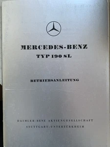 Mwercedes 190 SL Bedienungsanleitung Ausgabe C - Bild 1 von 2