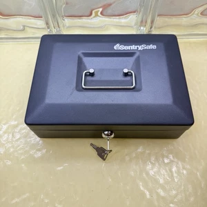 Cassetta di sicurezza sentinella usata bella 10" x 7" con 2 chiavi - Foto 1 di 12