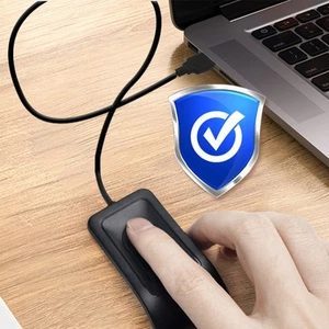USB FIDO Fingerprintscanner Für Windows Hello Plug & Play Biometrie Login - Photo 1/8
