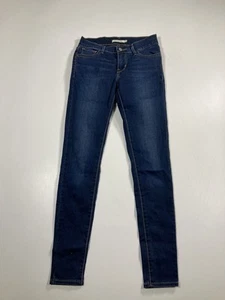 Jeans LEVI’S 710 SUPER SKINNY - W26 L30 - Azul - Excelente Estado - Mujer’s - Imagen 1 de 7