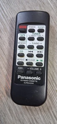 Sistema de CD estéreo portátil genuino Panasonic EUR644550 control remoto para RX-DS22 PROBADO✅ Foto 1 de 4