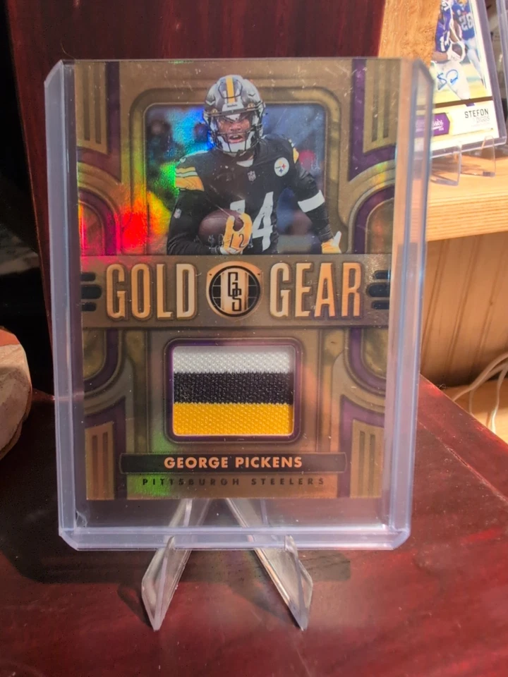 Panini Gold Standard George Pickens GG-GP Gold Gear 3 color patch!  /24 - Image 1 of 4