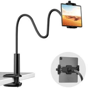 Gooseneck Tablet Stand, Adjustable Phone & iPad Holder for Bed, Flexible Arm ... - Picture 1 of 7