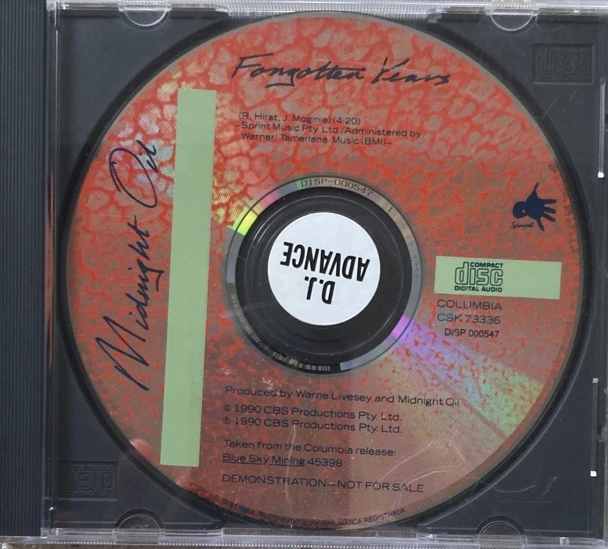 MIDNIGHT OIL  Forgotten Years  promo CD single Foto 1 de 1