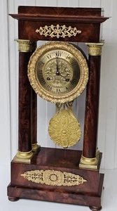 Stunning Antique Ormolu Mount Portico Clock Charles X 1824 - Picture 1 of 18