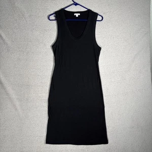 Standard James Perse abito tubino a costine donna taglia 3 L nero capsule minimalista - Foto 1 di 13
