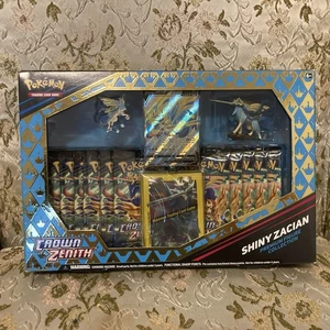 Pokémon Karte Krone Zenith Shiny Zacian Premium Figur Sammlung Neu Sealed Box - Bild 1 von 9