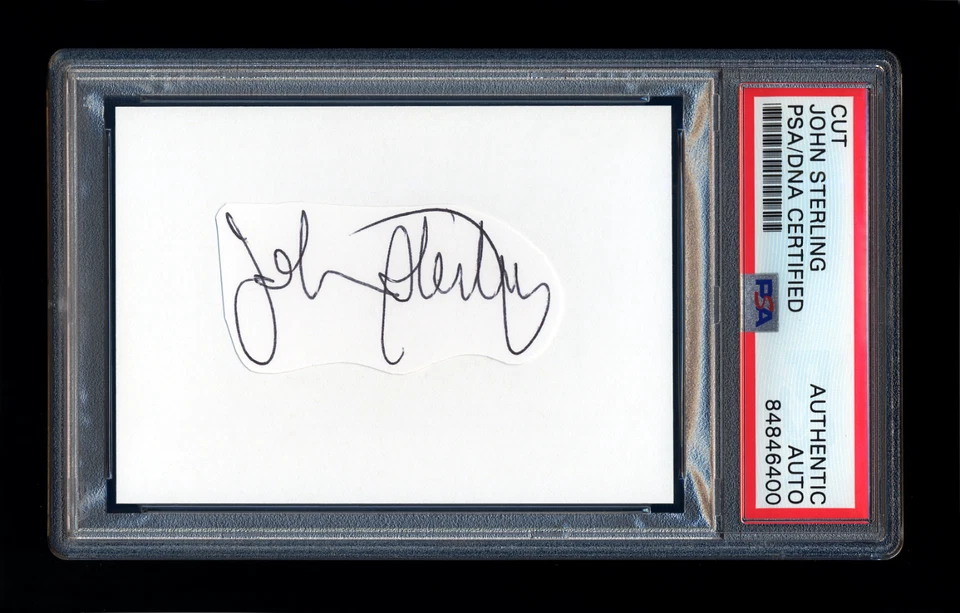 JOHN STERLING SIGNED MINT CUT PSA/DNA SLABBED AUTOGRAPHED NEW YORK YANKEES WSC - Image 1 of 1